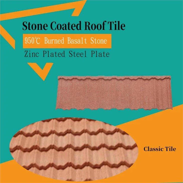 Desert Tan Classic Tile Metal Roof Tiles Residential in stock