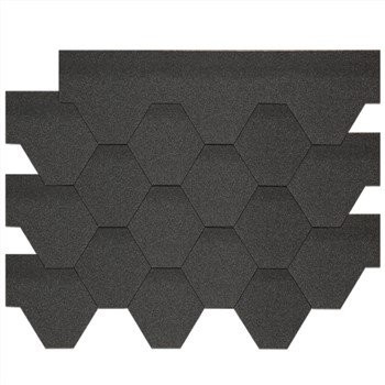 Shingles Roof Covering Onyx Black Mosaic Shingles